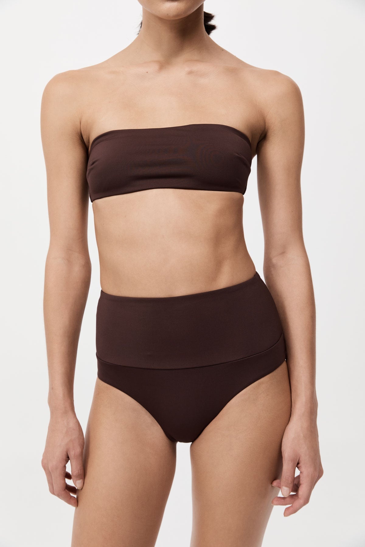 High Waisted Briefs - Cocoa - 2