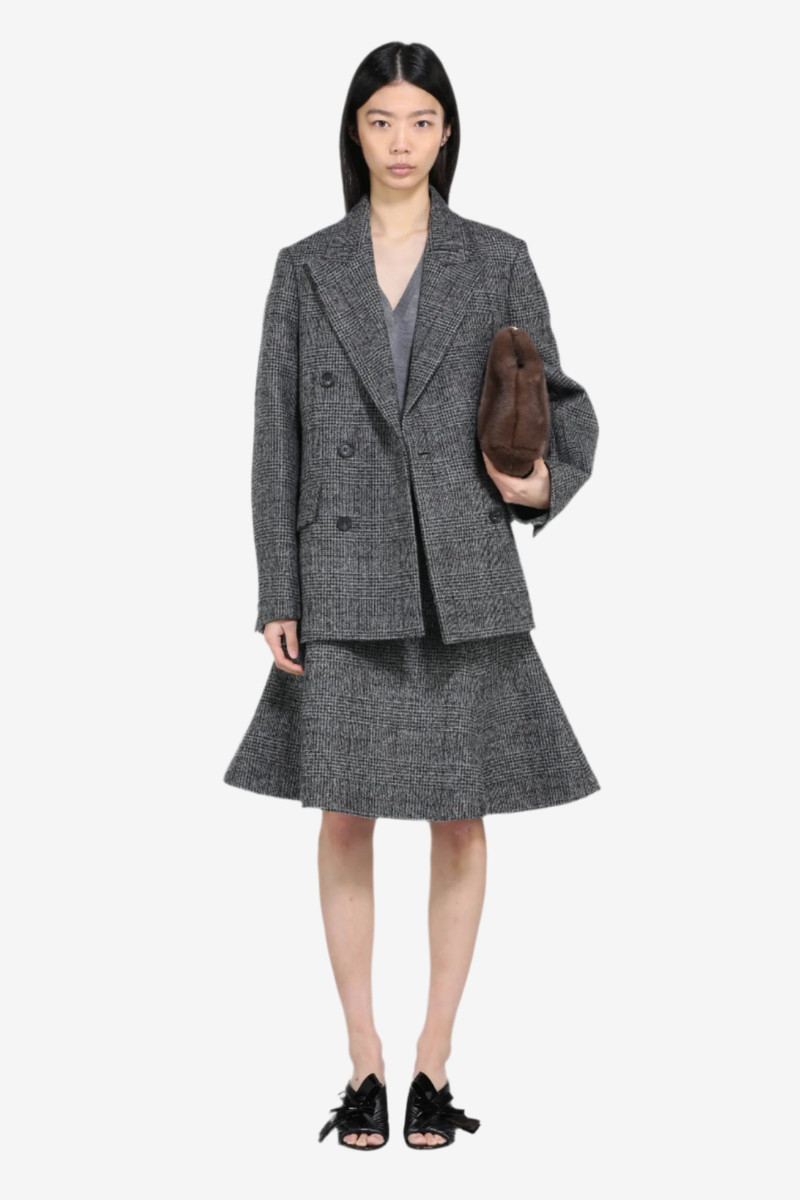 CHECKERED FLARED SKIRT 4