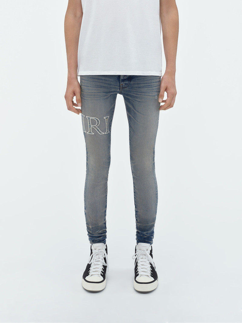 AMIRI CORE LOGO BANDANA JACQUARD JEAN outlook