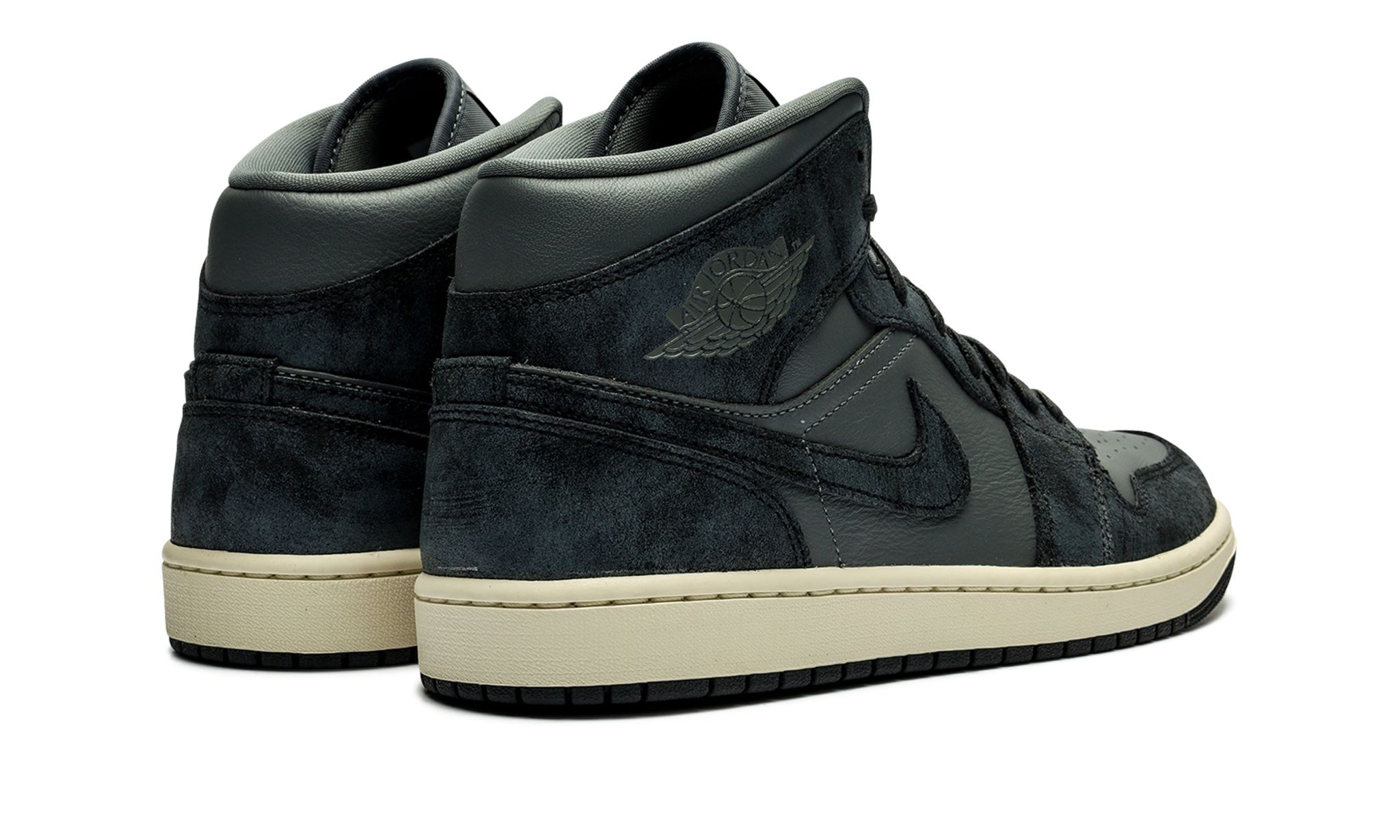 AIR JORDAN1 MID WMNS "DISTRESSED SMOKE GREY" - 3