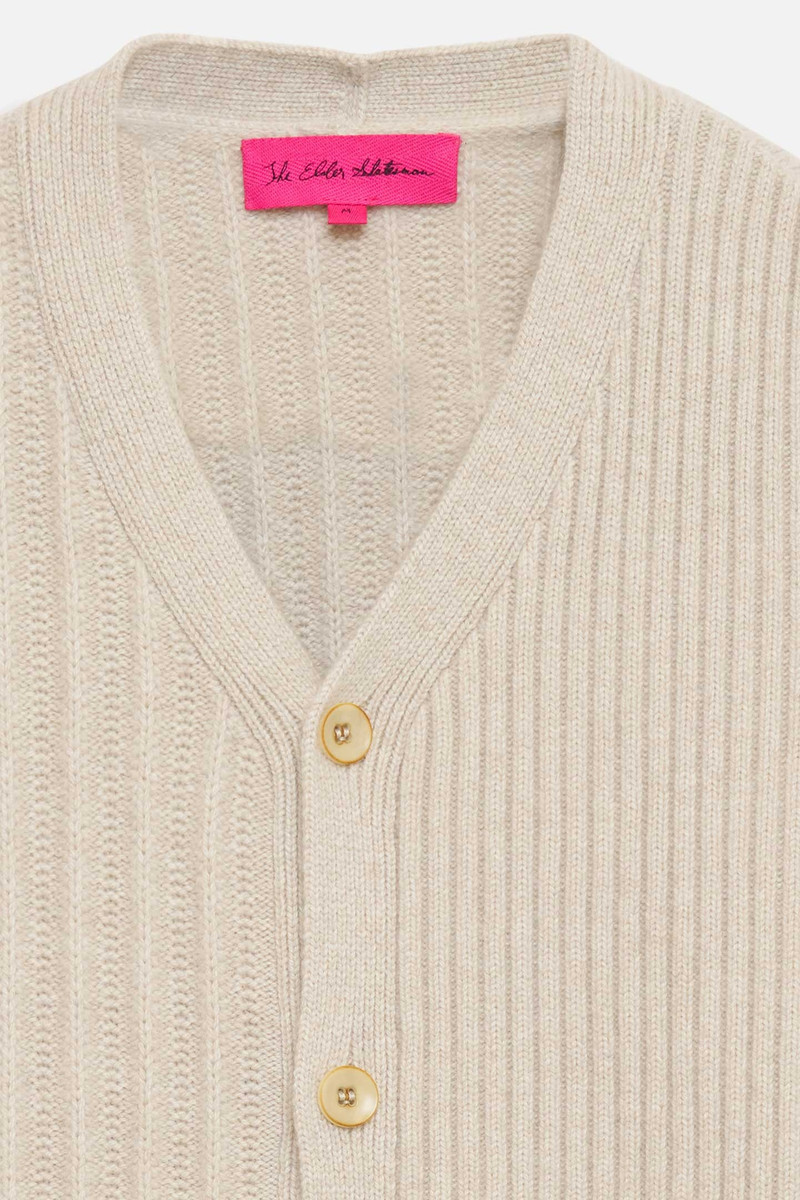 The Elder Statesman RIBBED CIGAR CARDIGAN outlook