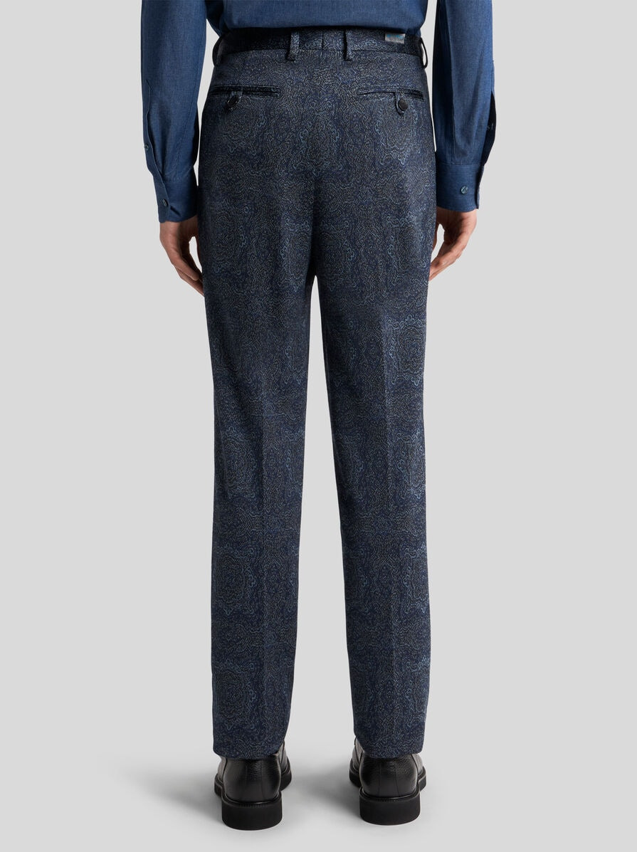 JERSEY JACQUARD TROUSERS - 5