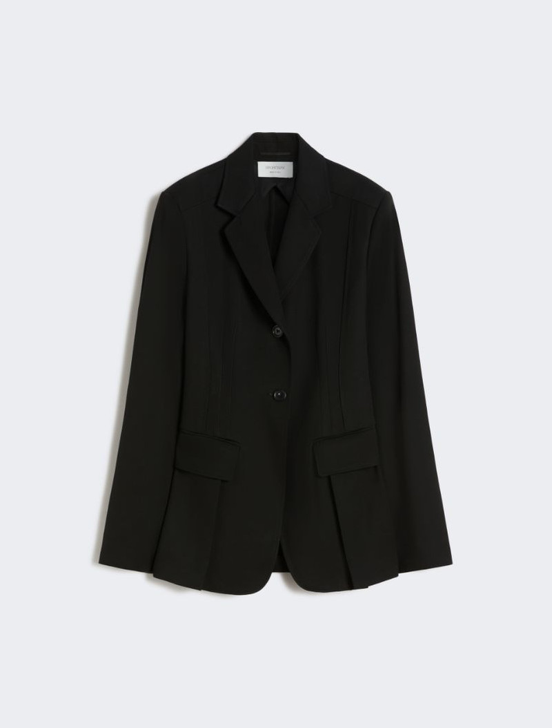 Slim-fit double-dart blazer - black 1