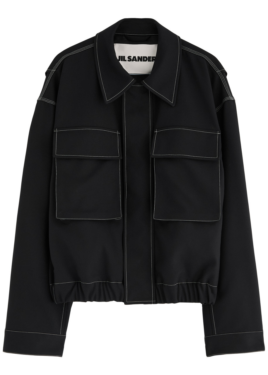 Jil Sander Contrast-stitching Twill Jacket - 1