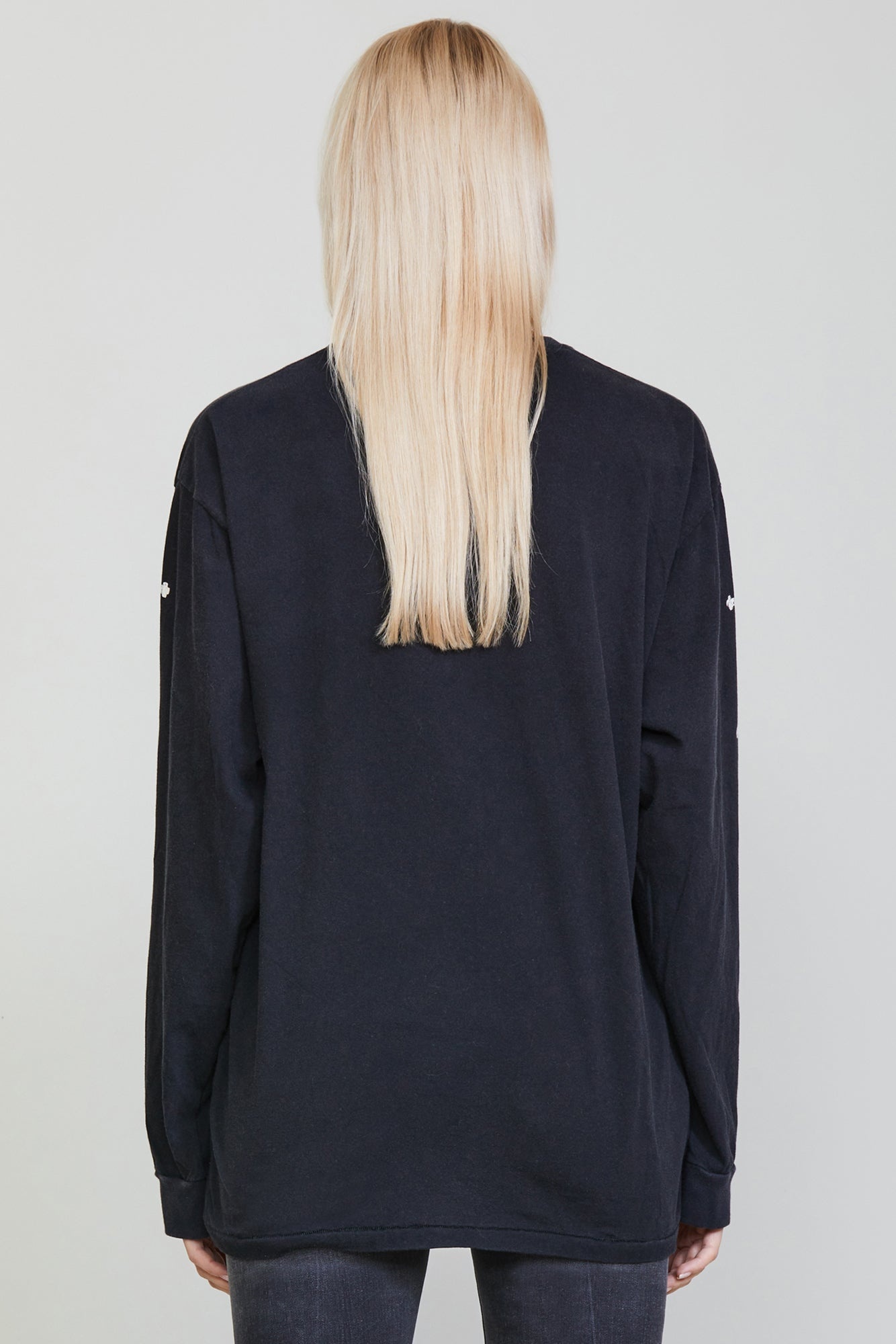 R THIRTEEN GOTHIC LONG SLEEVE TEE - BLACK - 3