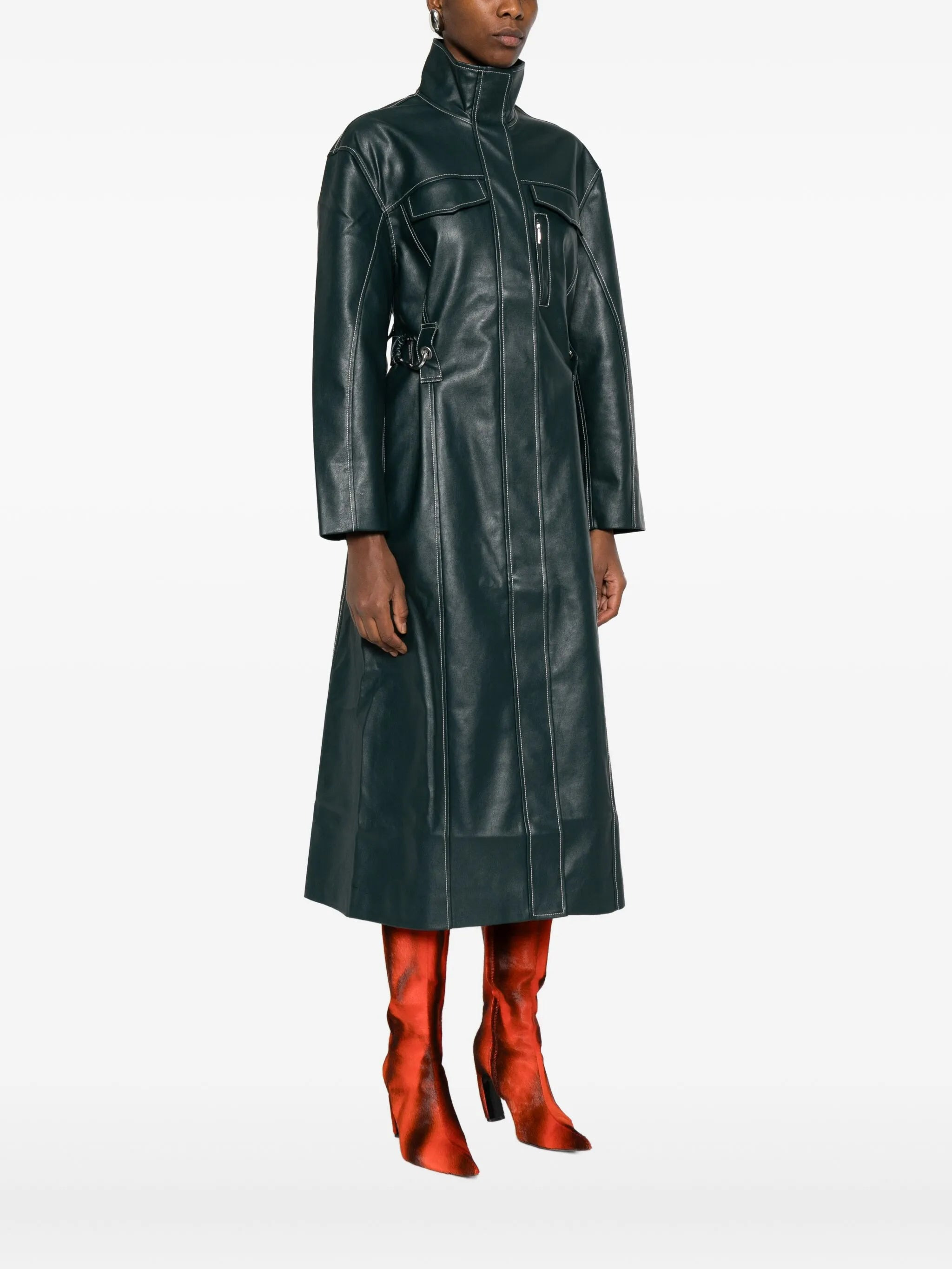Stine Goya Contrast-stitch Coat - 4