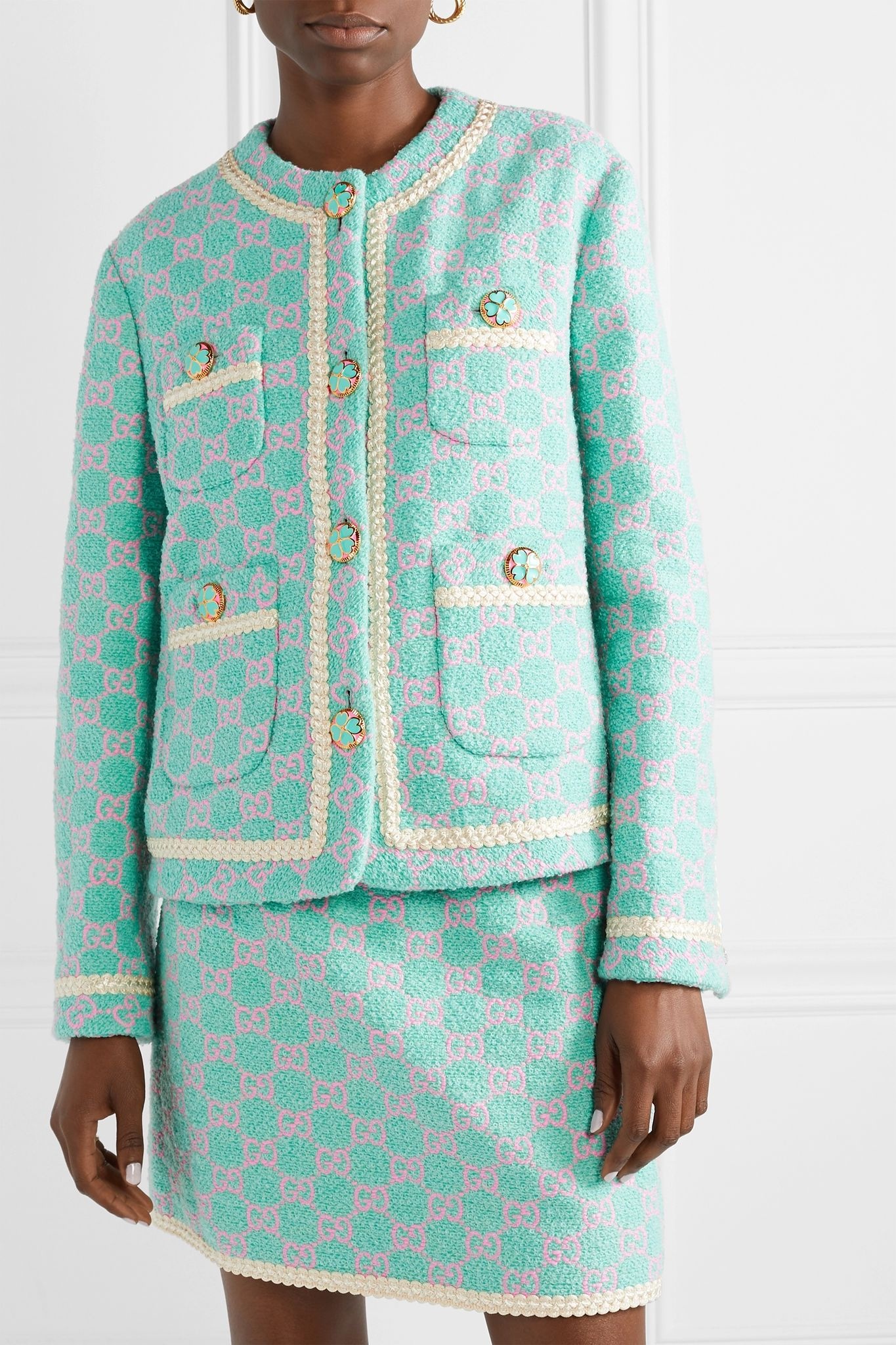 Cotton-blend jacquard jacket - 3