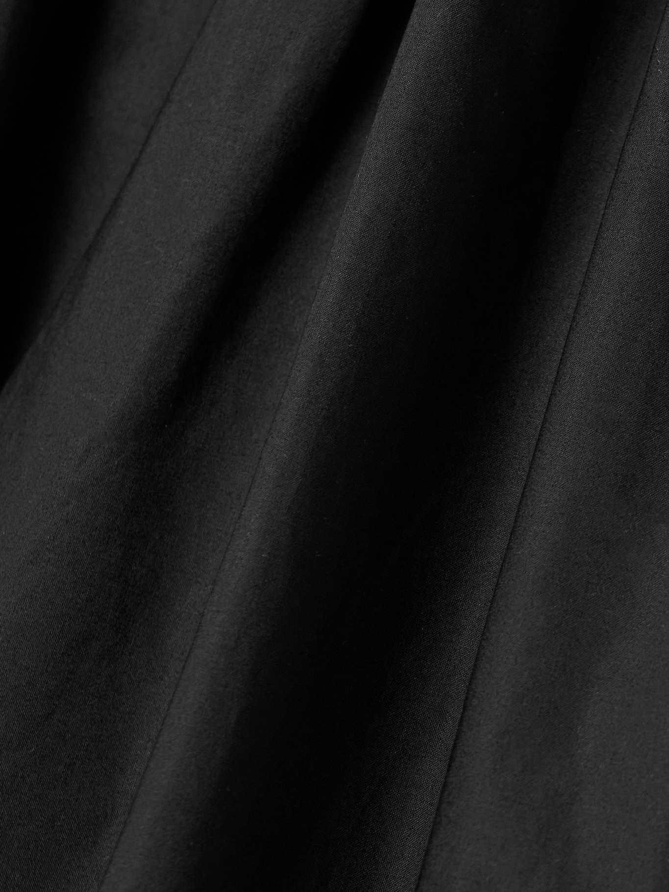 Organic cotton midi dress Black - 4