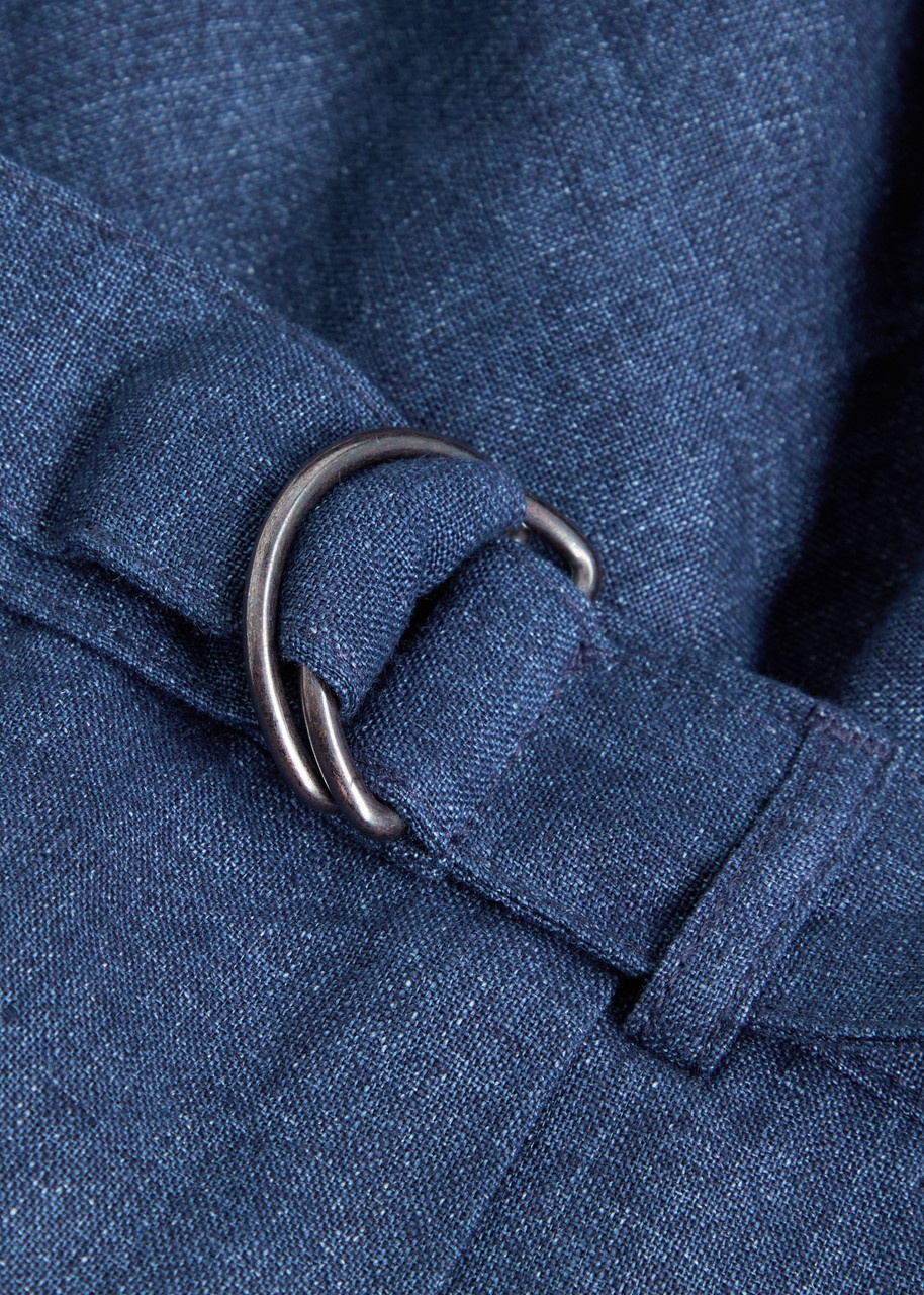 Oliver Spencer Belted Linen Trousers - 5