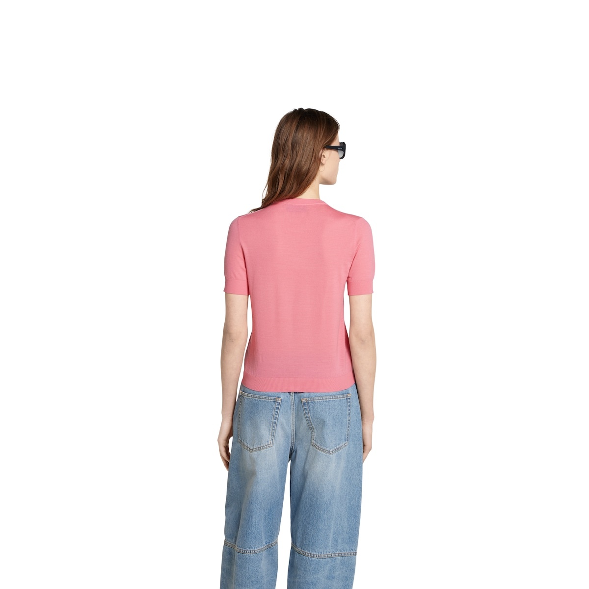 Cashmere silk short sleeve top - 4