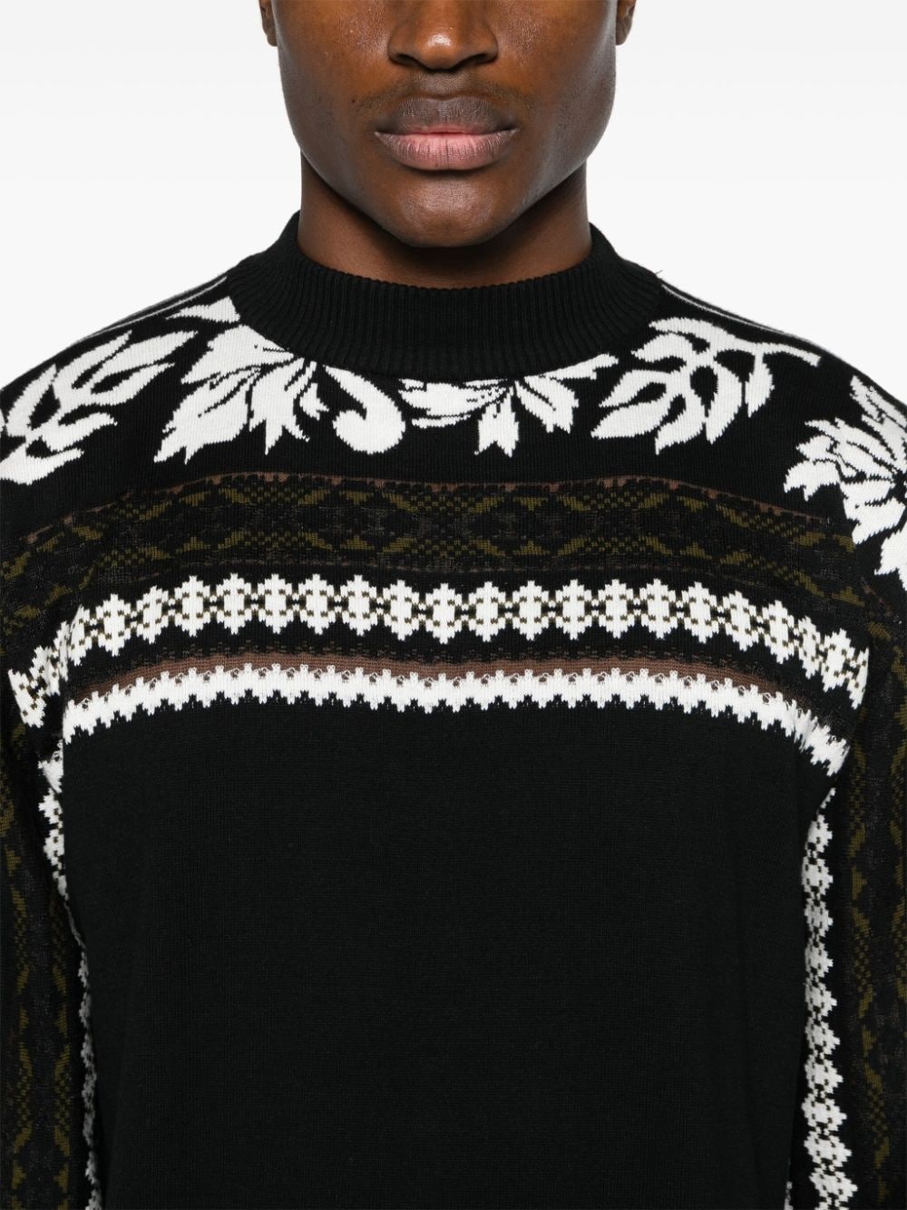 fair-isle intarsia-knit jumper - 5