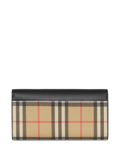 Burberry Vintage-check leather wallet outlook