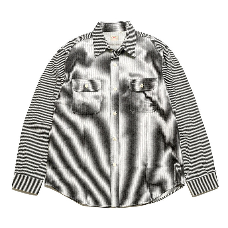 SUGAR CANE Hickory Stripe L/S Work Shirt - SC27853 outlook