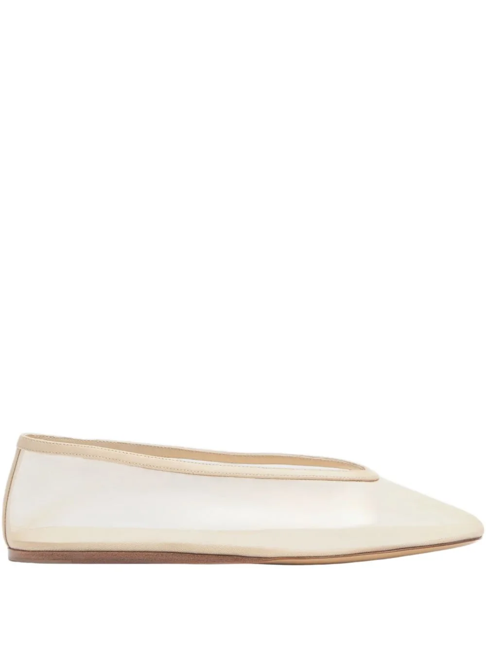 Luna mesh almond-toe ballet flats - 1