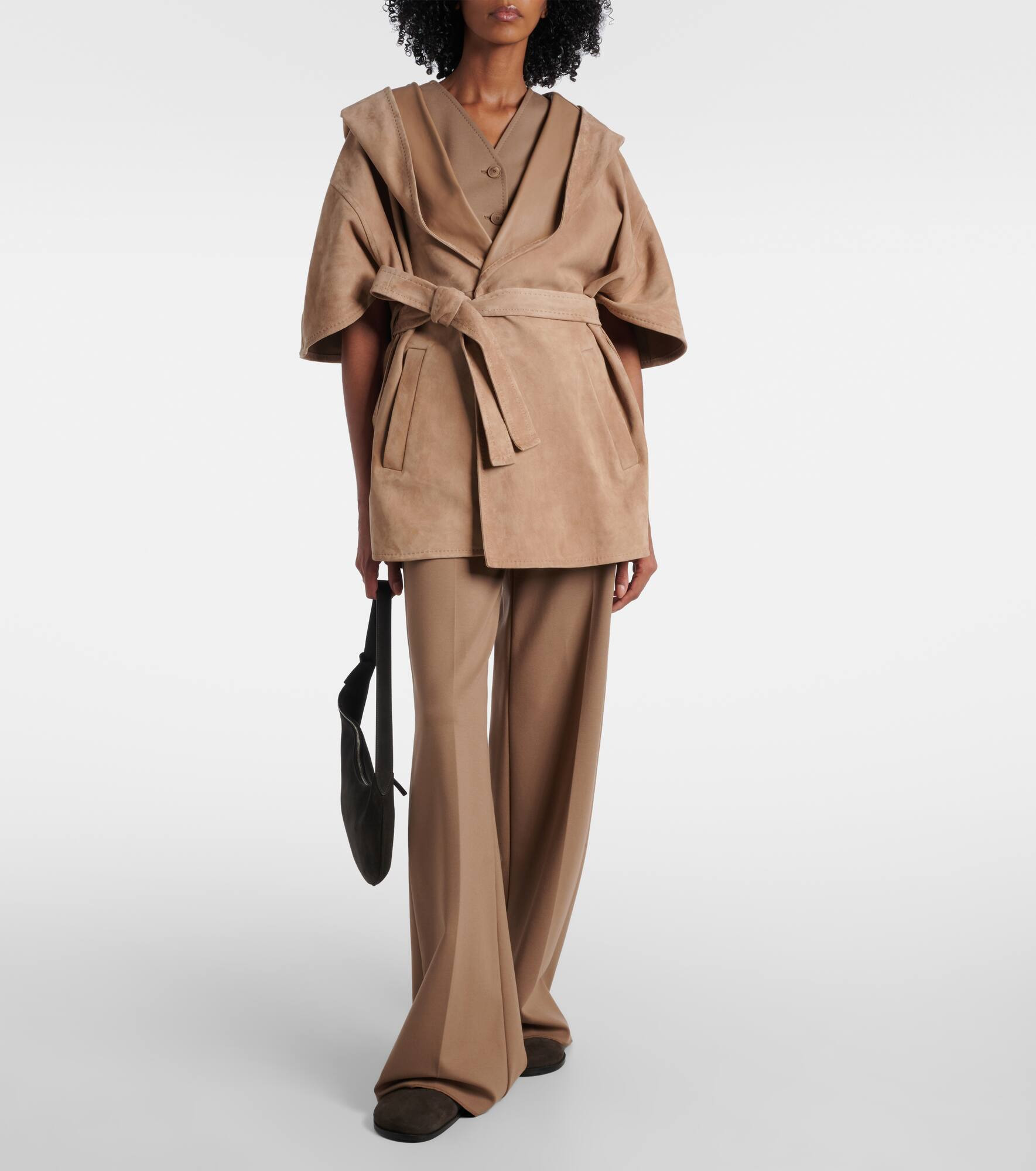 Chiffon suede wrap jacket - 2