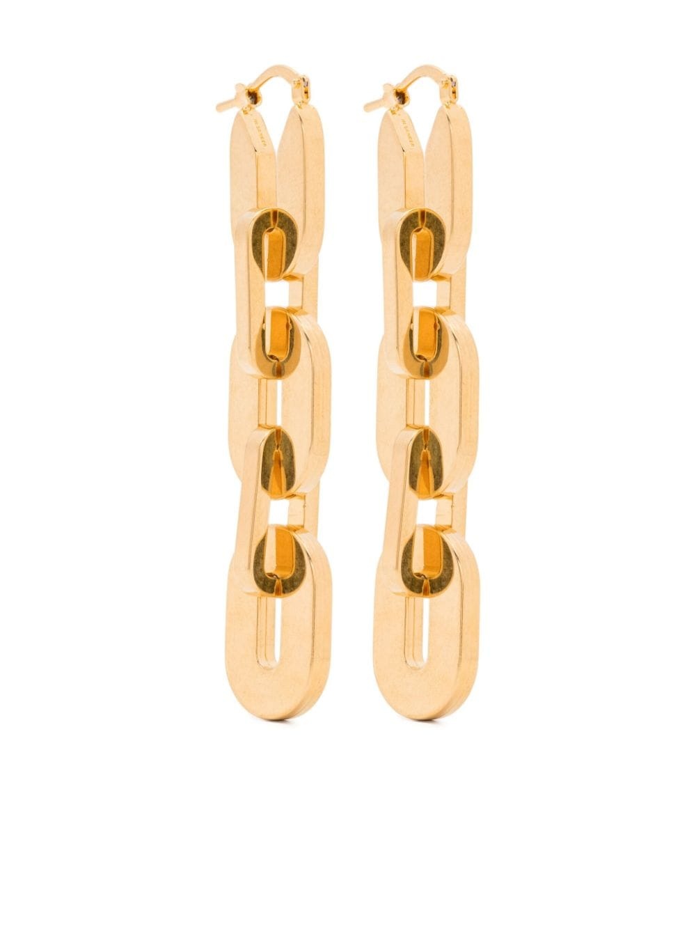 cable-link drop earrings - 1