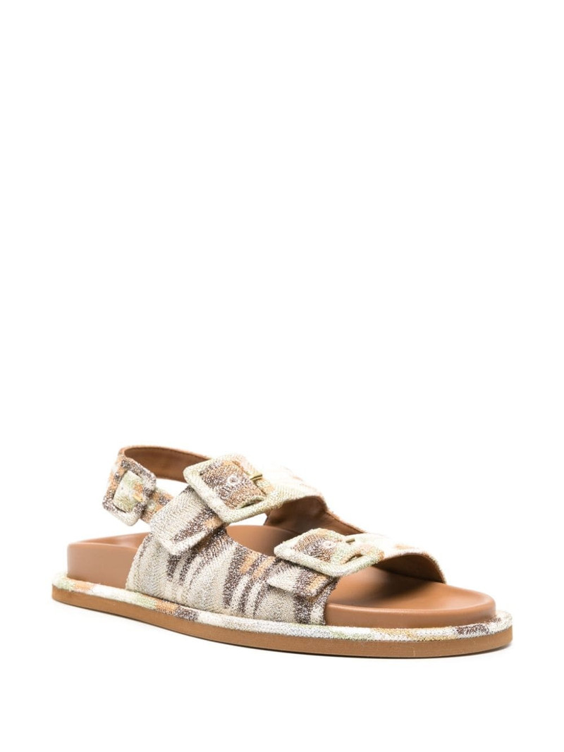 Missoni Mia Wave-knit sandals outlook