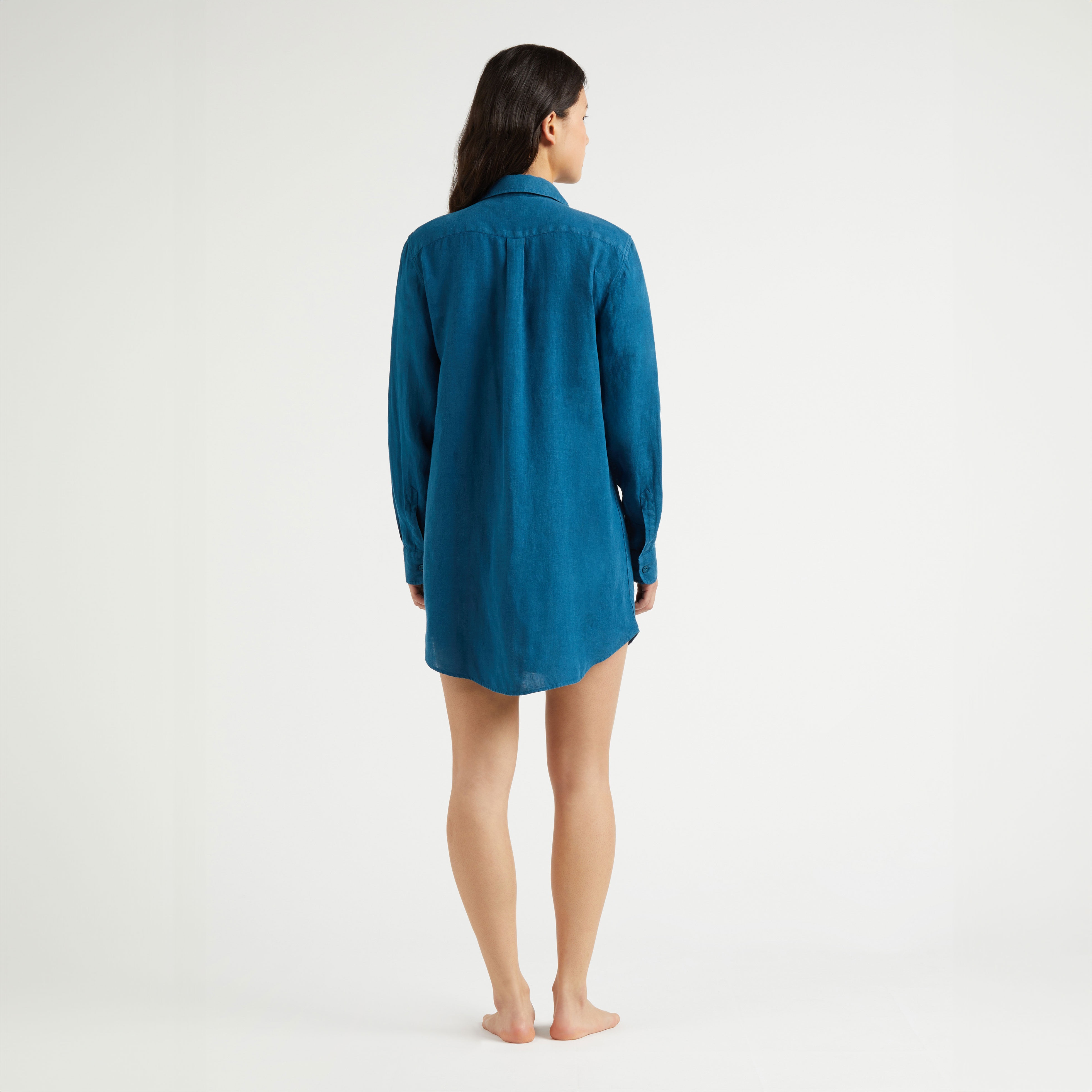 Women Linen Dress Shirt - Vilebrequin x Abu Dhabi - 4