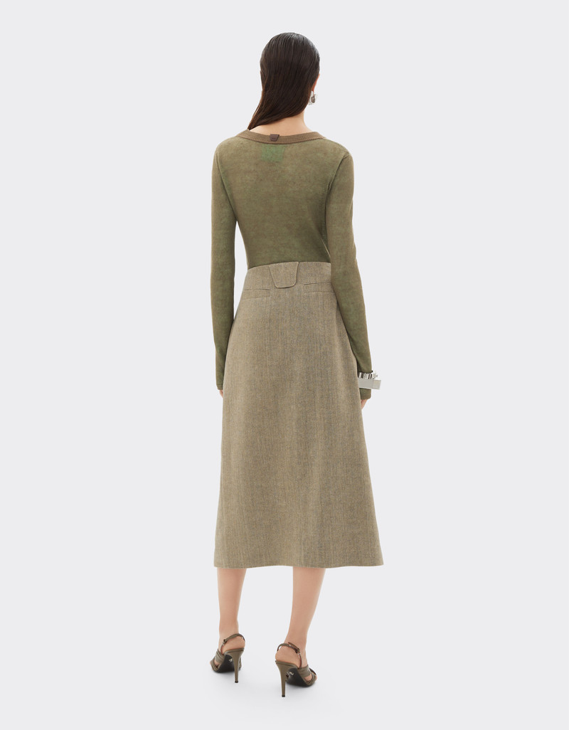 Linen cashmere and silk turtleneck sweater 4