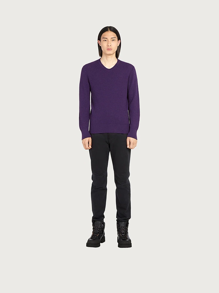 V-NECK SWEATER - 2