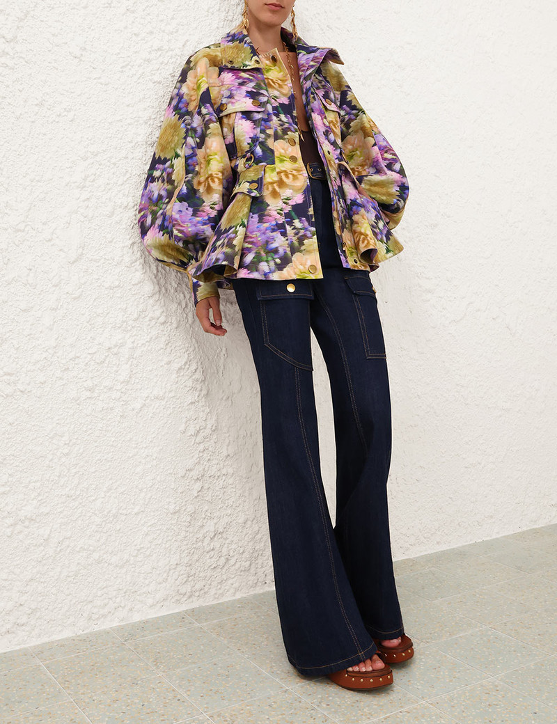 LUNA PRINTED DRILL JACKET 7