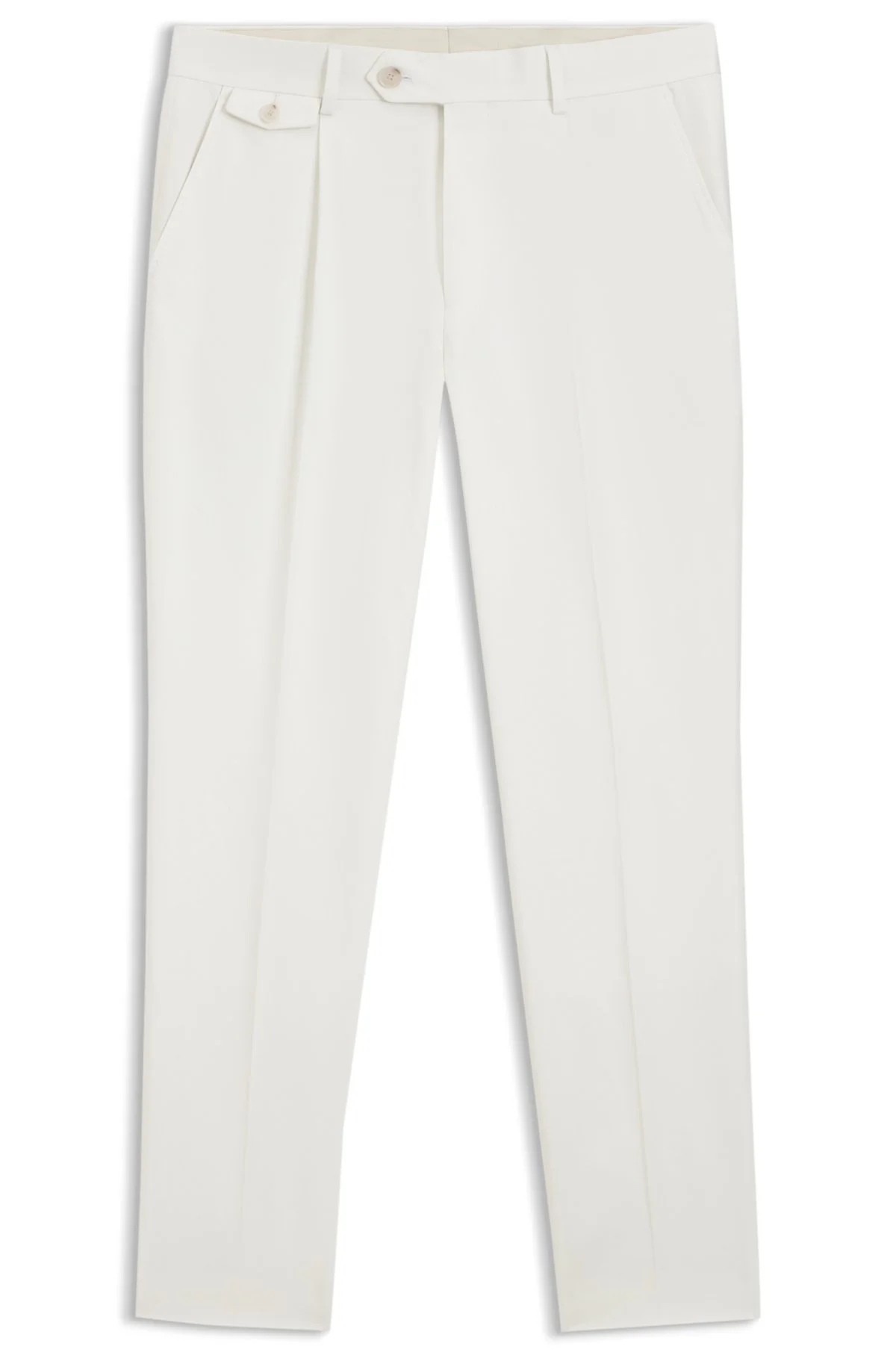 TAPERED-FIT PANTS IN A COTTON BLEND - 1