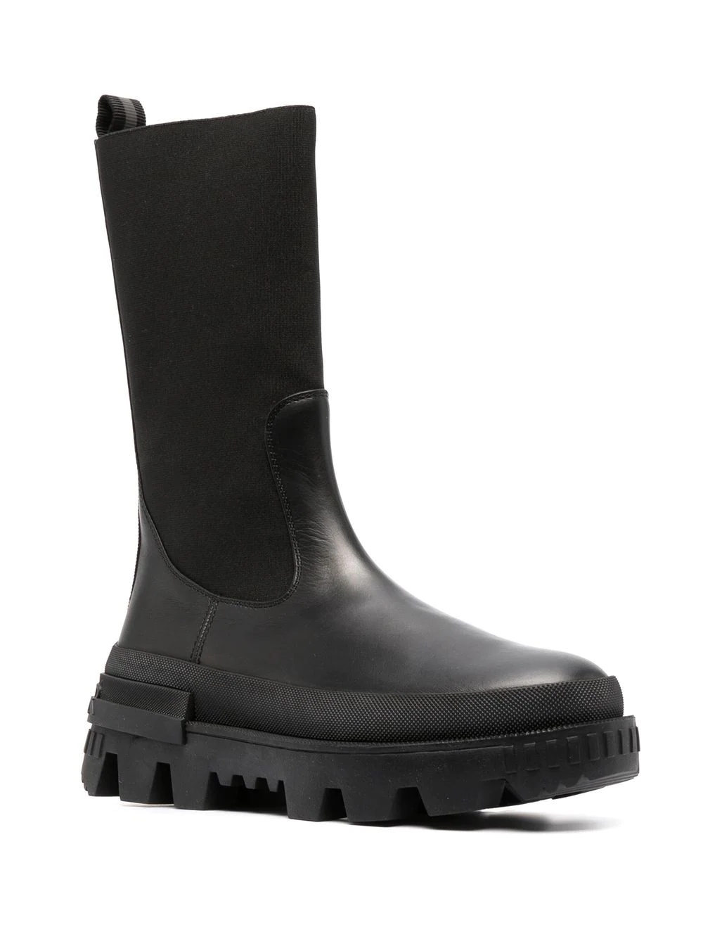 ridged-sole panelled boots - 2