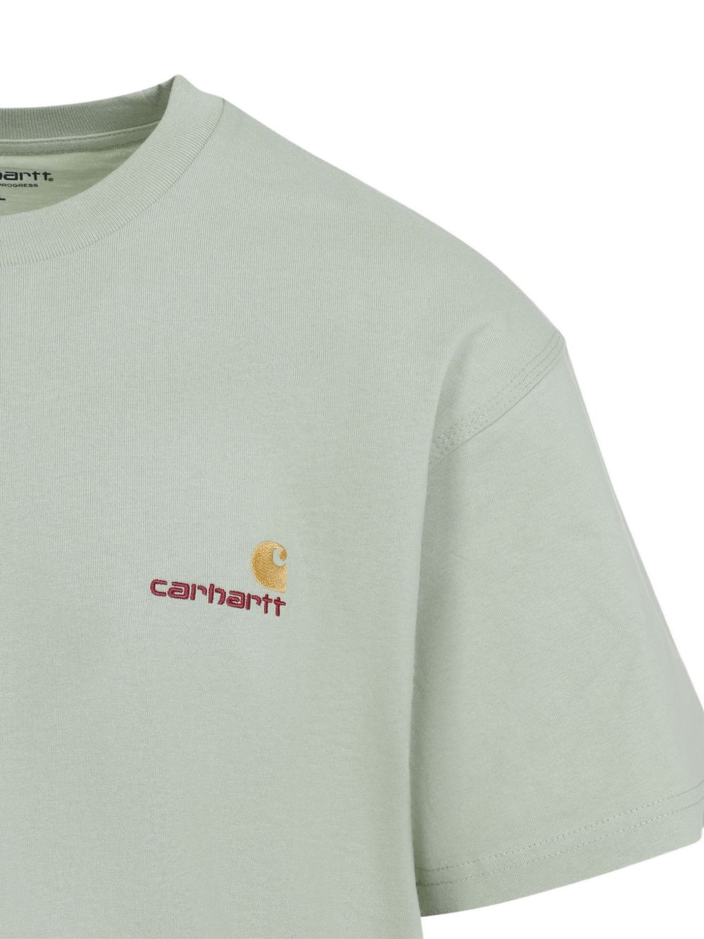 logo-embroidered cotton T-shirt - 3