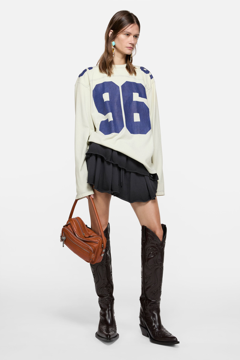 Acne Studios Fleece mini skirt - Faded blue outlook