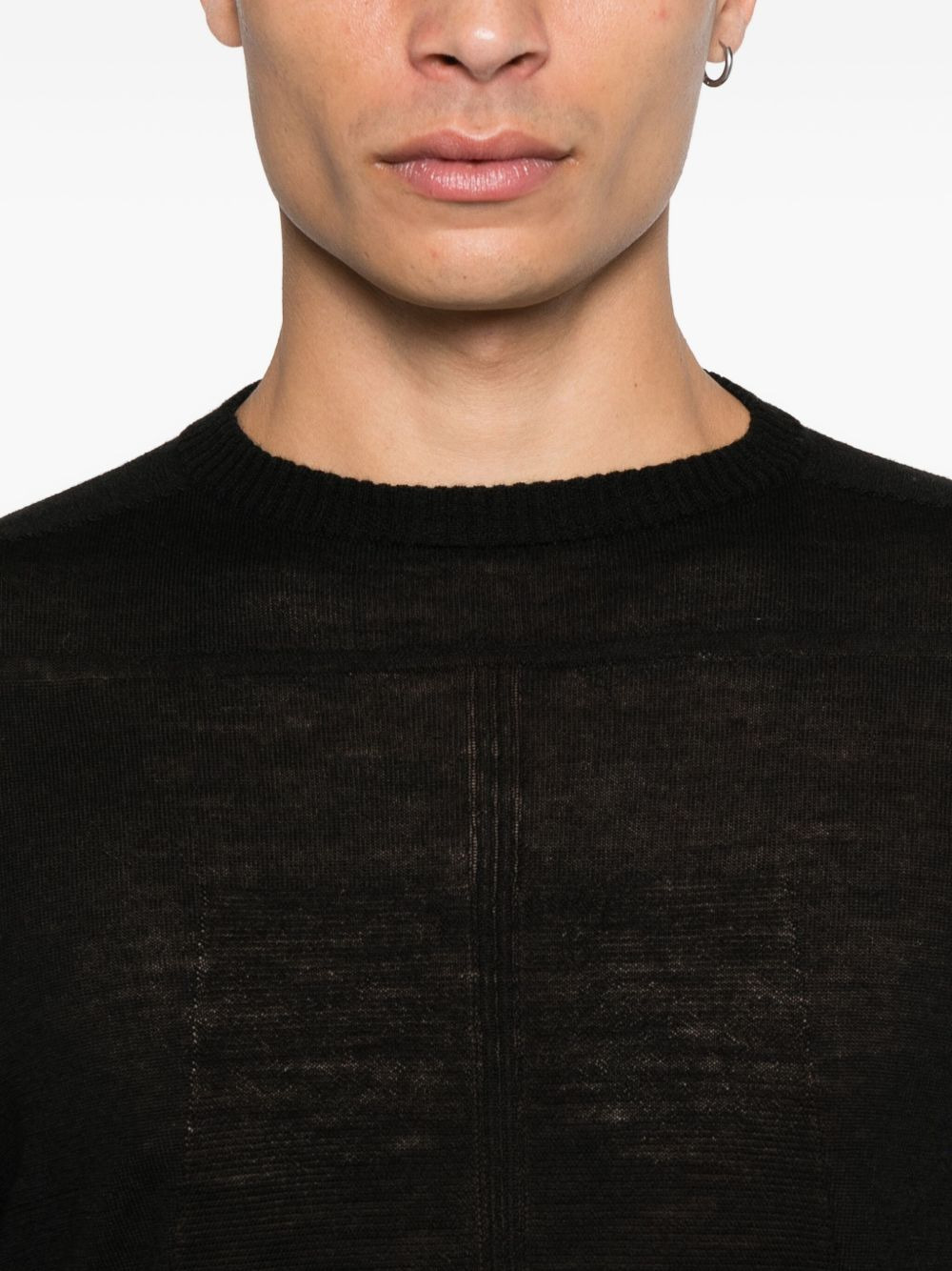 crew-neck wool jumper - 5