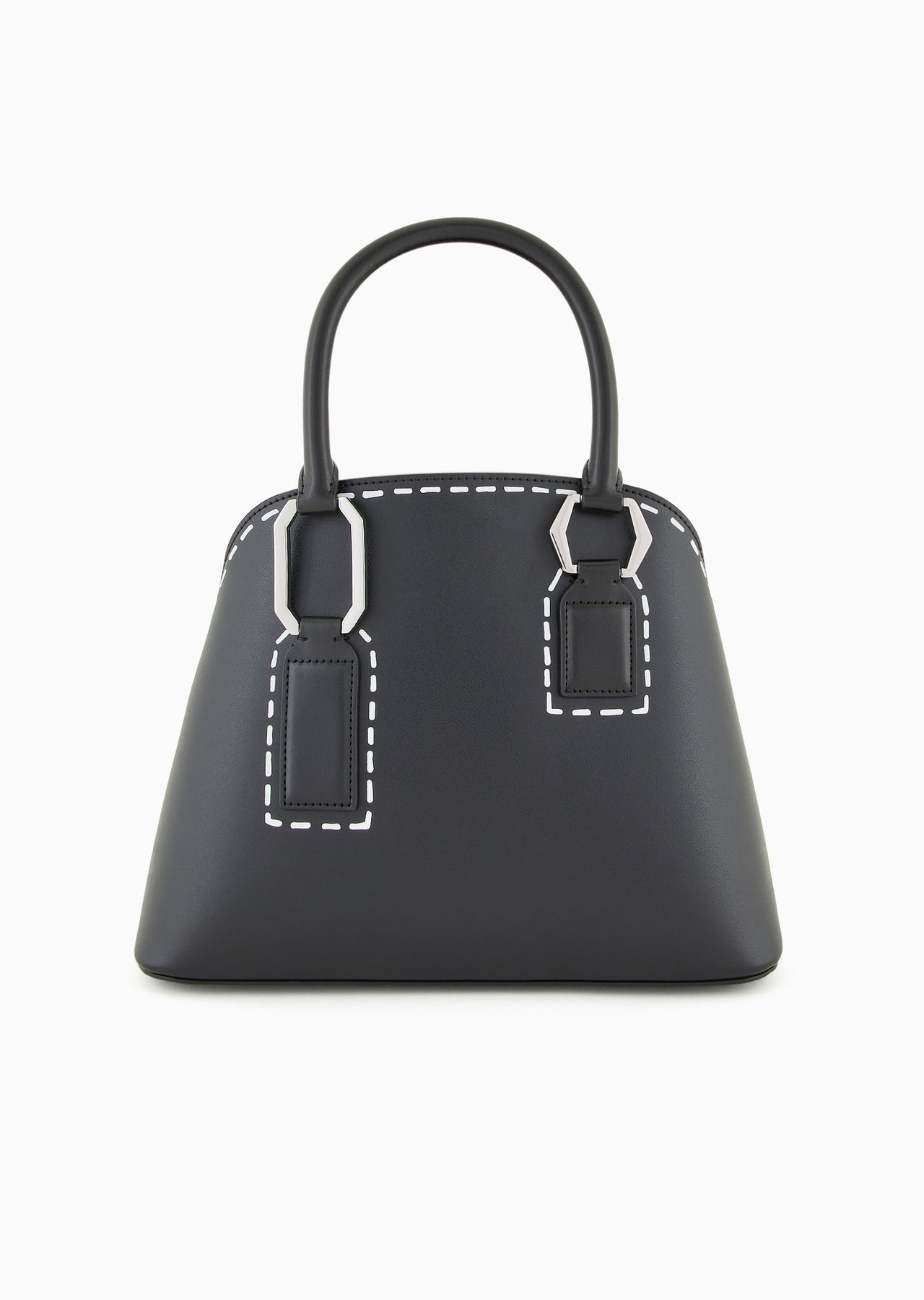 Trompe-l'œil print trapezoid handbag - 4