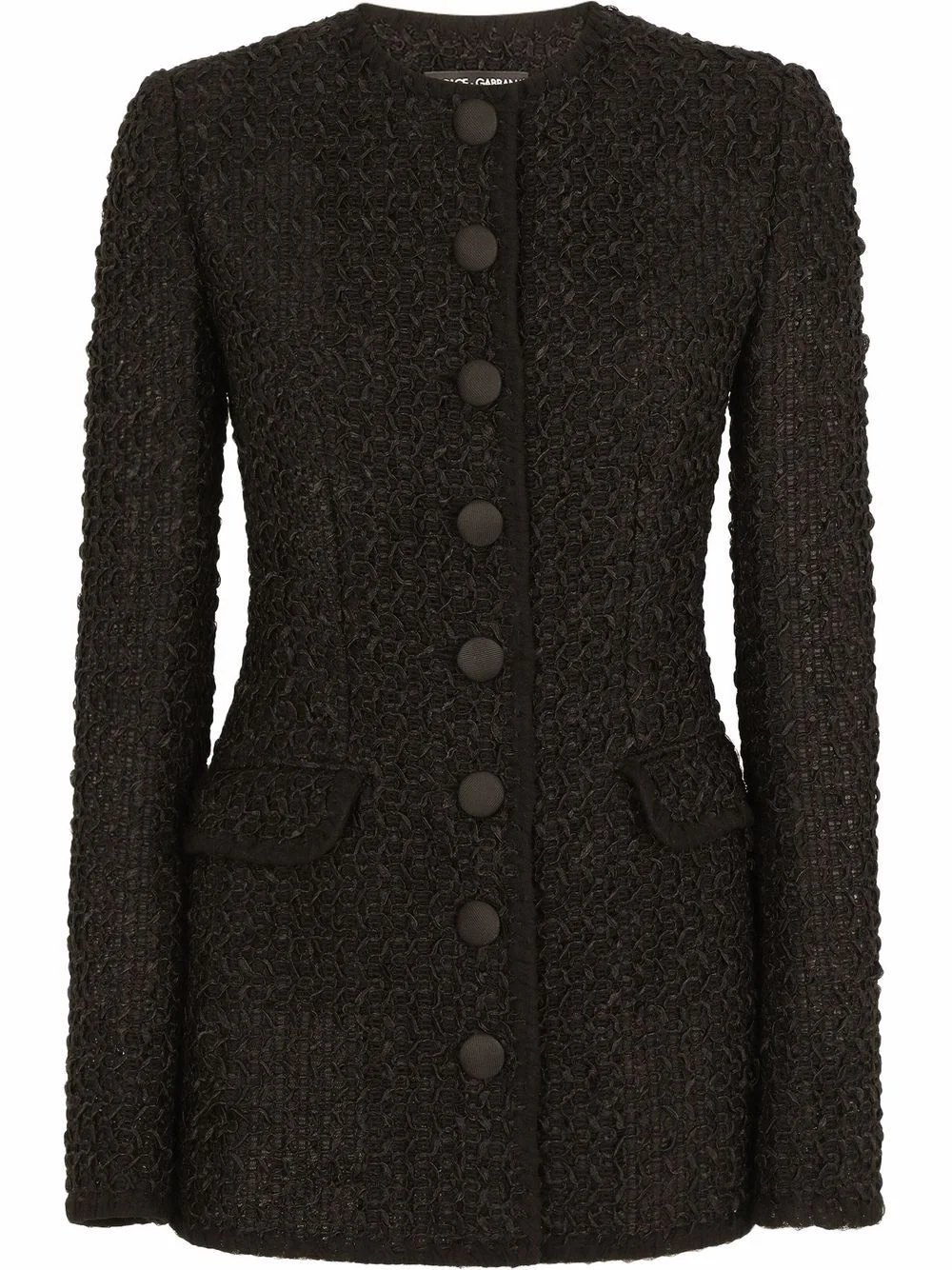 long tweed jacket - 1