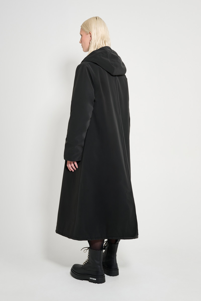 Mosebacke Long Matte Winter Coat Black 4