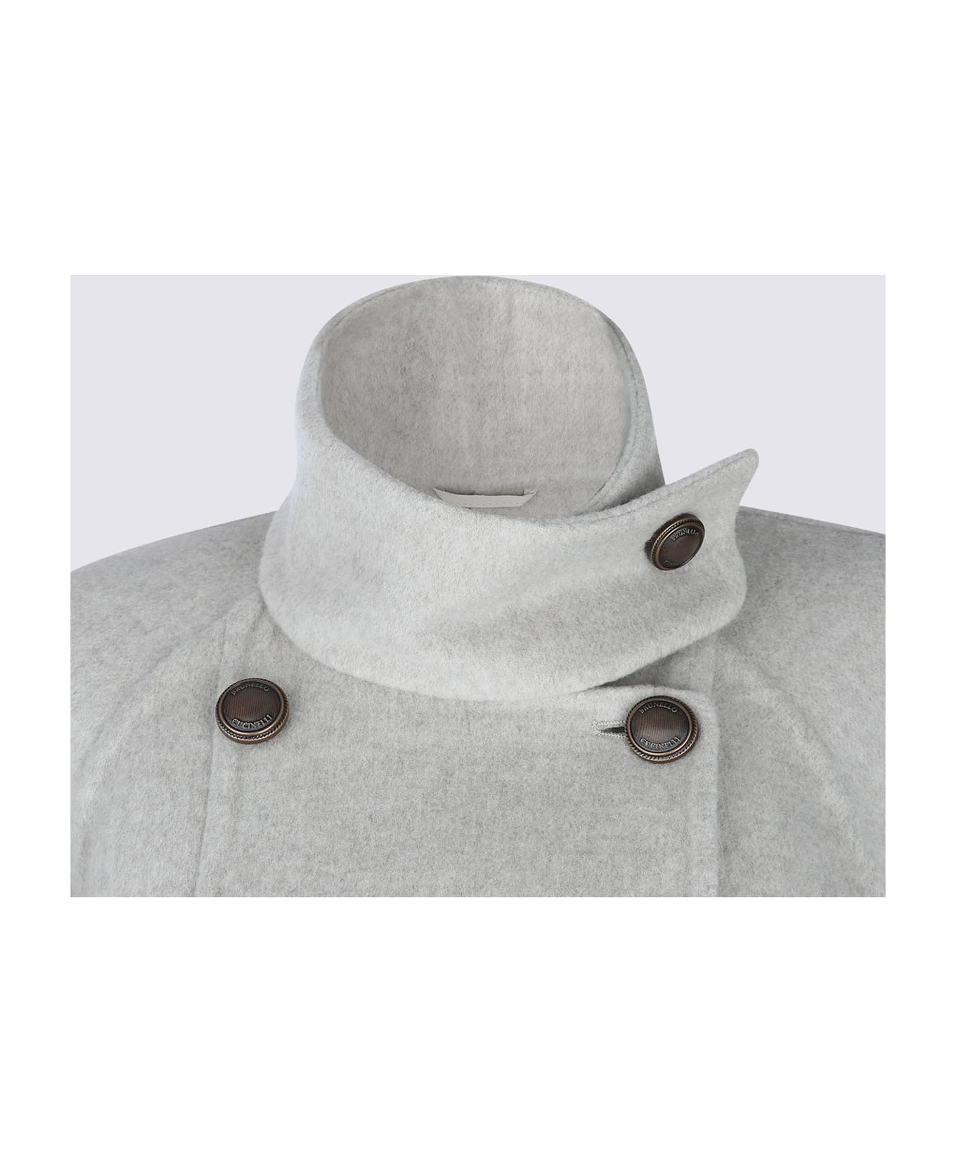 Grey Wool Coat - 3