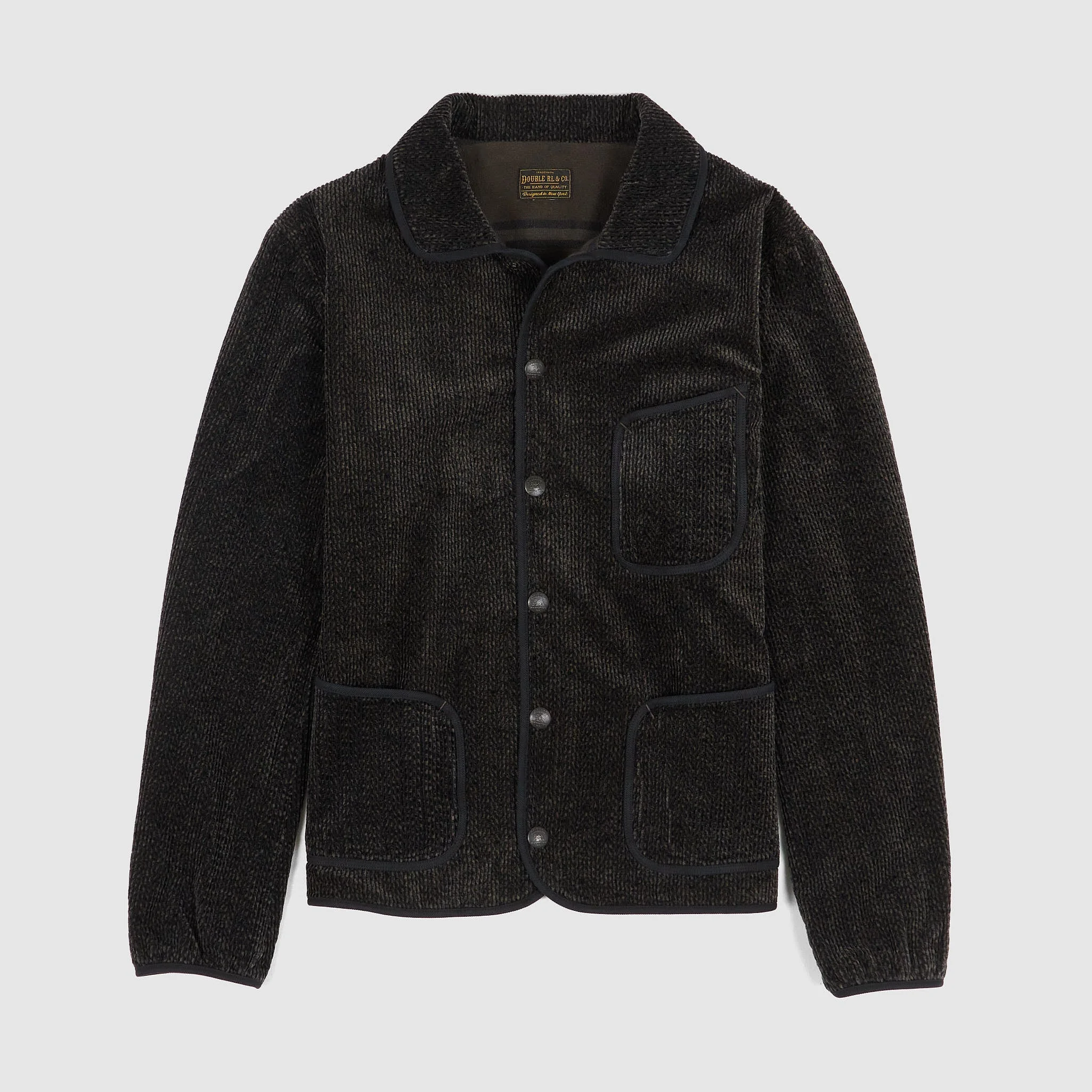 Double RL Corduroy Trucker Cardigan Jacket - 1