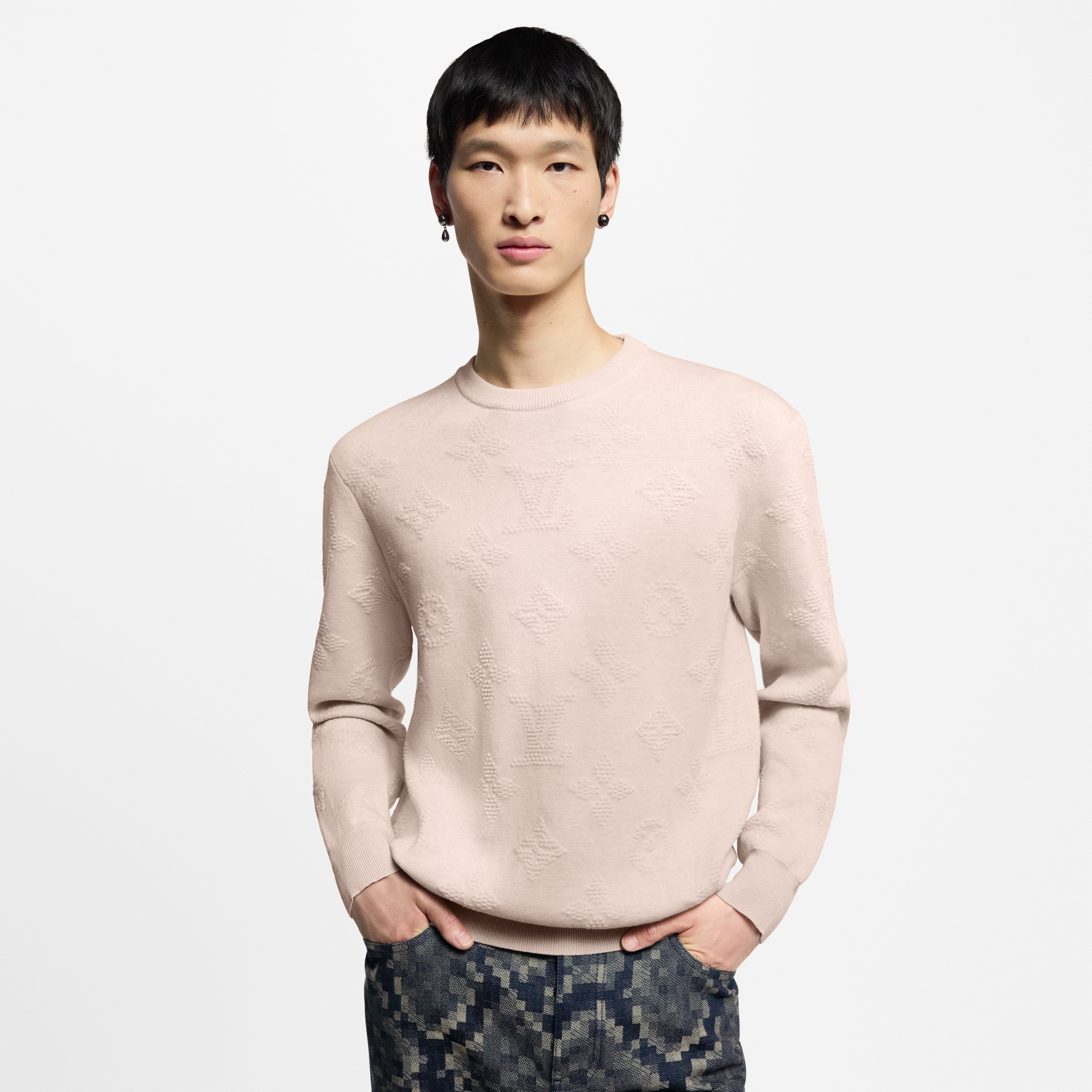 Monogram Embossed Pullover - 2