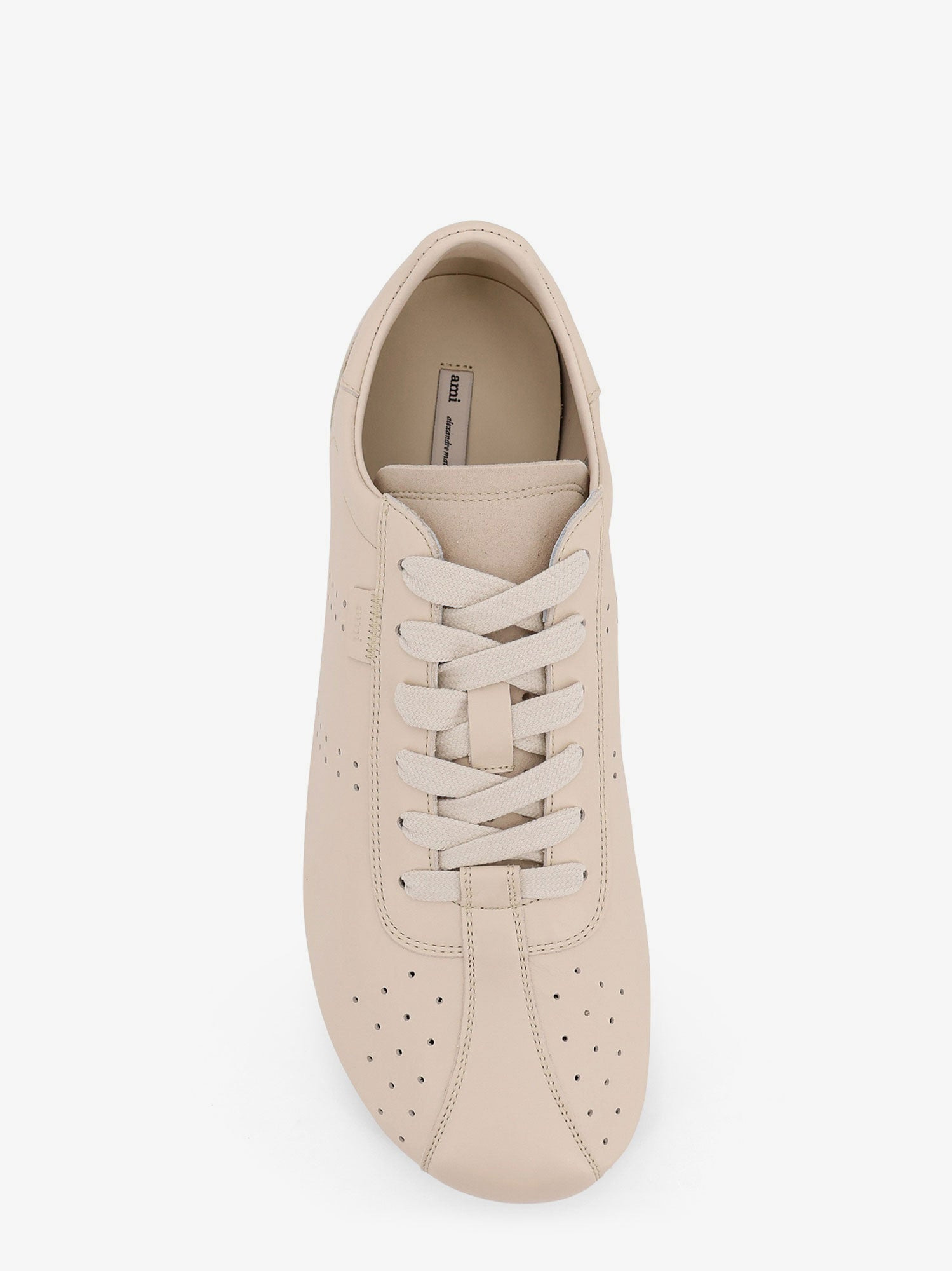 Ami Paris Men Leather Low-Top Sneakers - 5