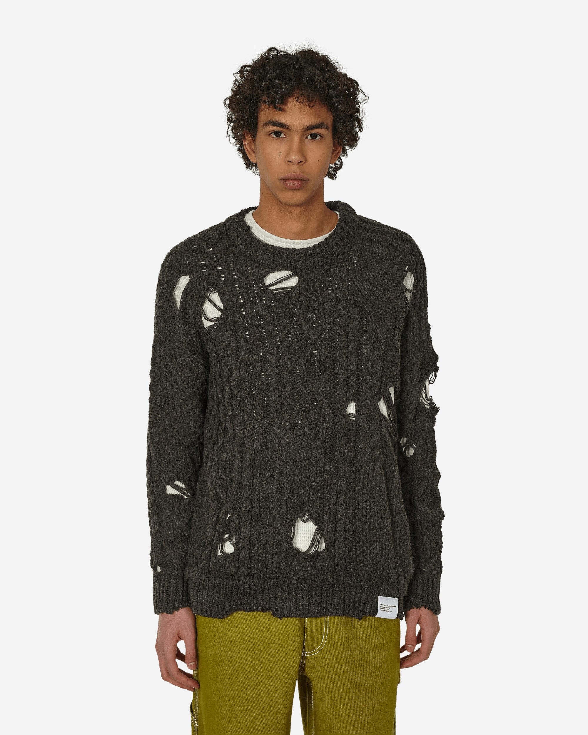 NEIGHBORHOOD Patchwork Savage Sweater Charcoal | slamjam