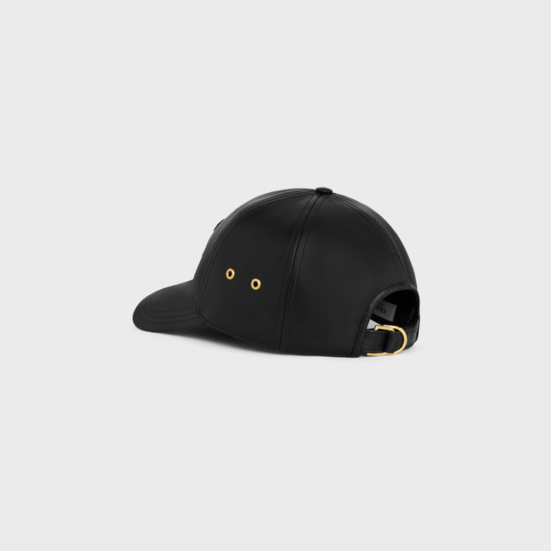 triomphe baseball cap in lambskin 4