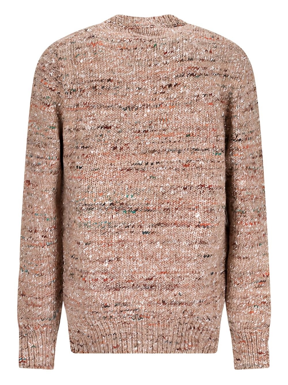 speckled crew-neck sweater - 2