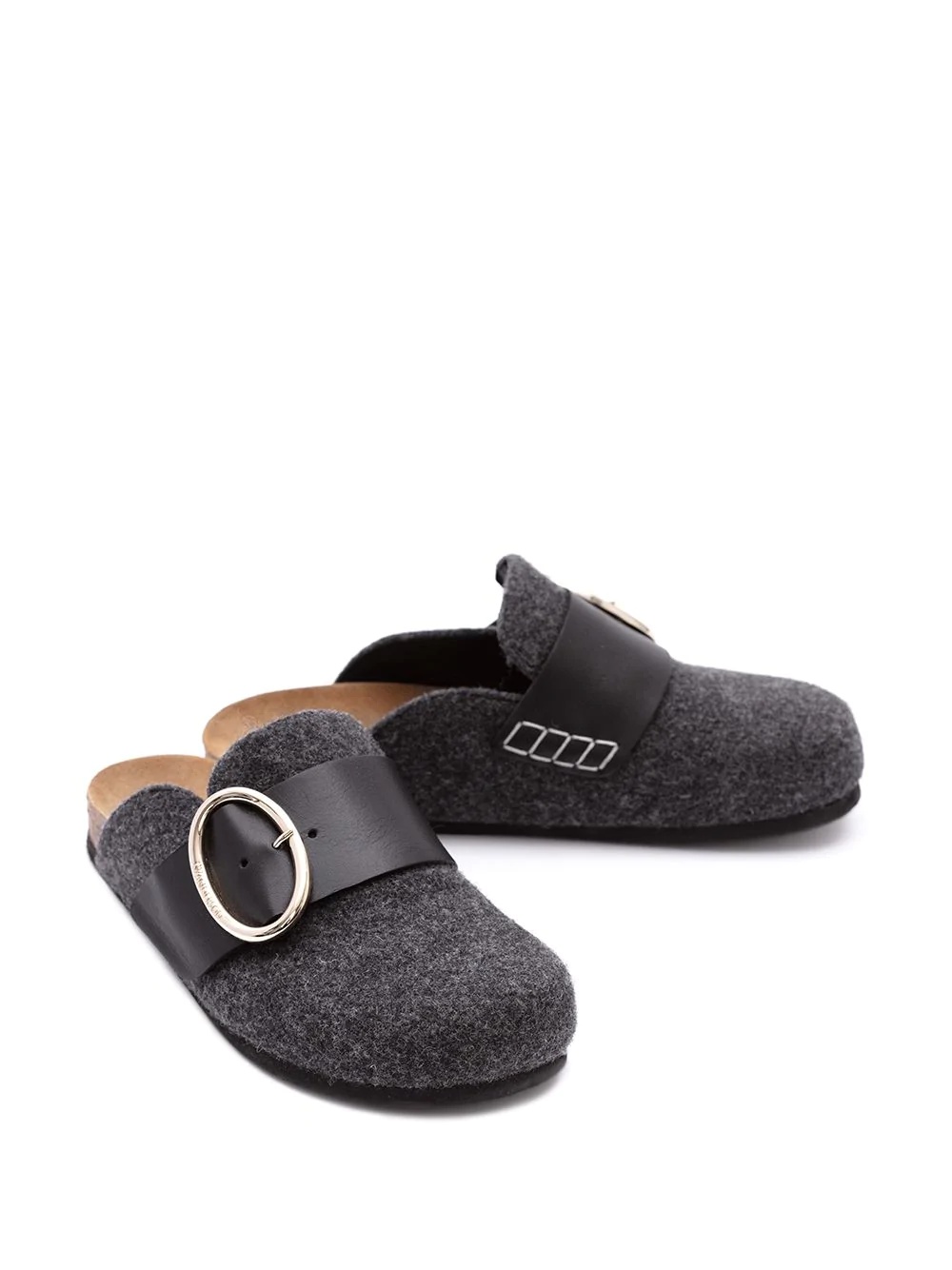 flat buckled mules - 2