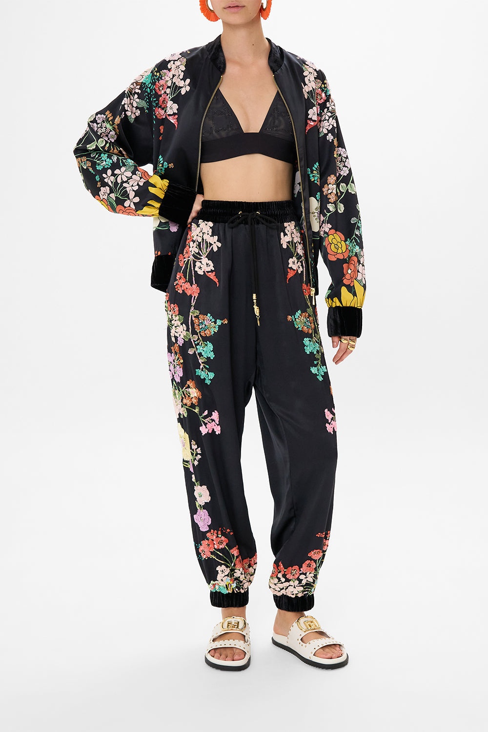 WOVEN EMBELLISHED TRACK PANT - 2