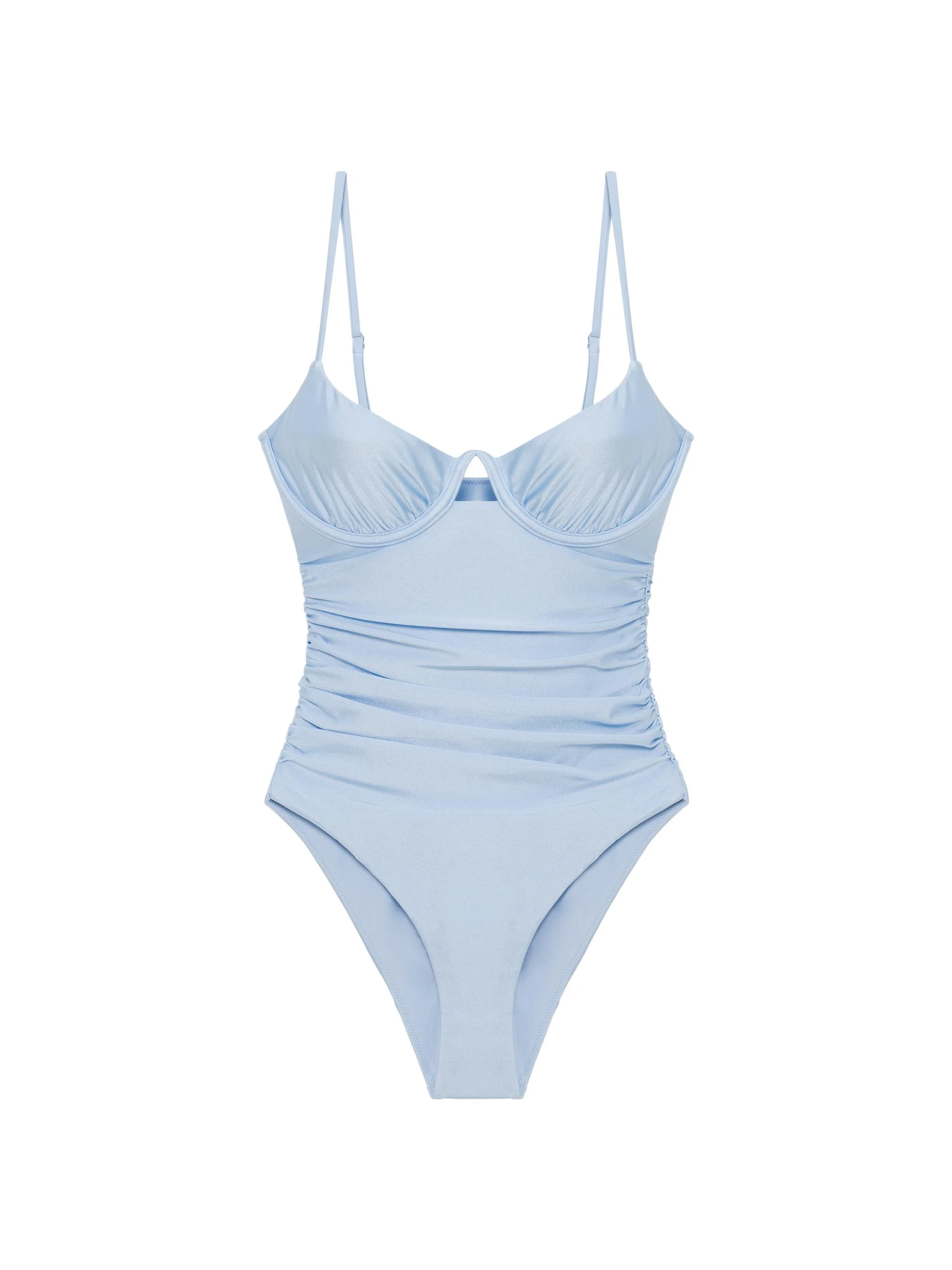 Women's Laine Ruched One-Piece Swimsuit - Tidepool - 1