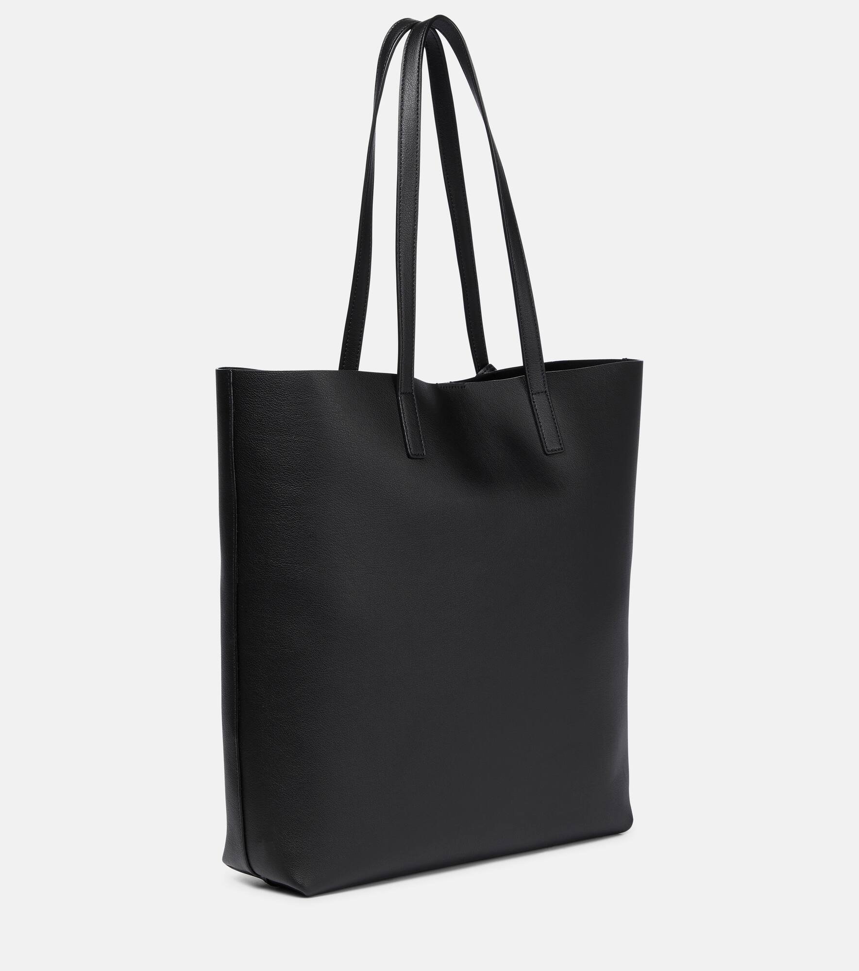 Shopping N/S leather tote bag - 4