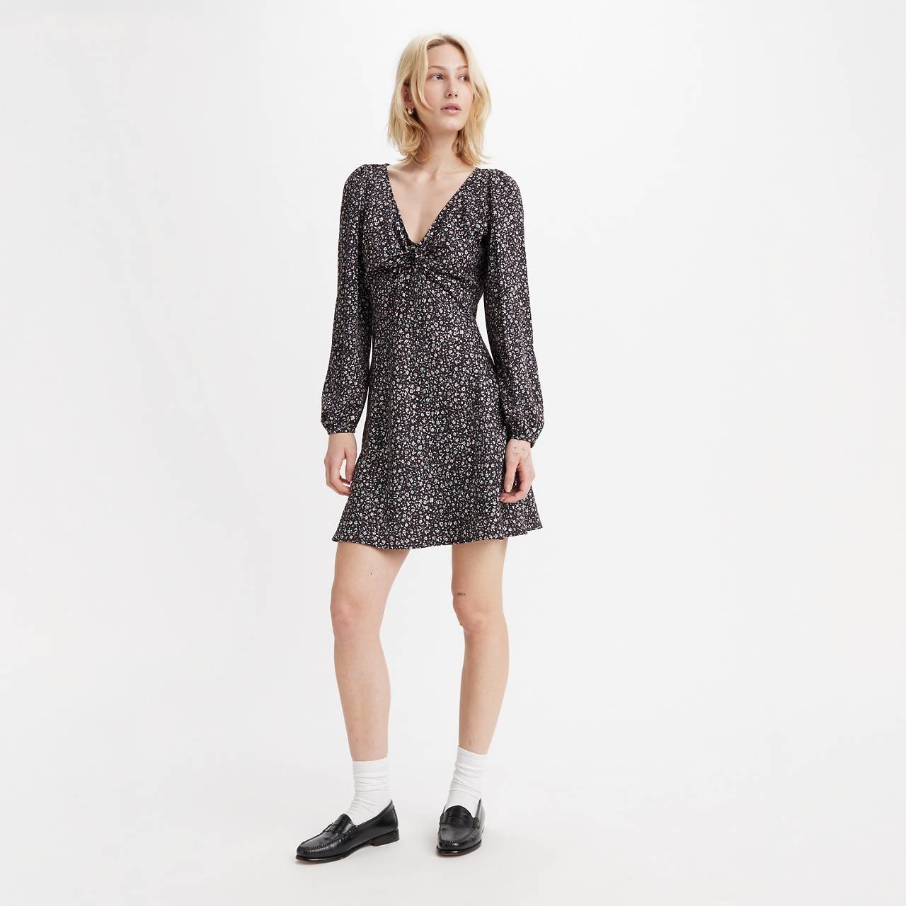 DELRAY LONG SLEEVE MINI DRESS - 2