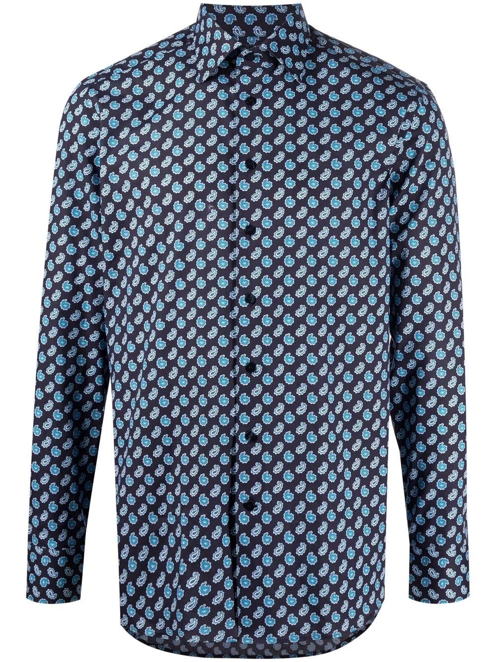 paisley-print long-sleeve shirt - 1