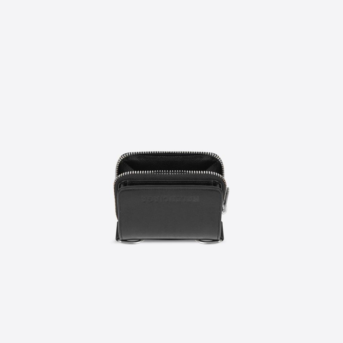 Men's Bondage Bifolded Compact Wallet With Chain in Black - 3
