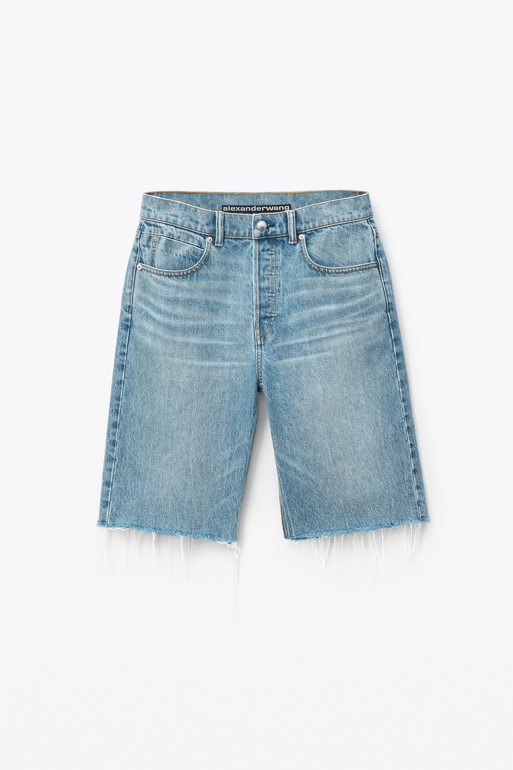 MID RISE JEAN SHORTS IN DENIM - 1