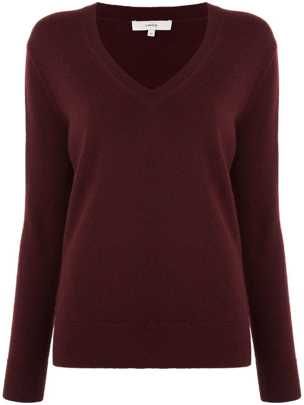 rib-trimmed cotton jumper - 1