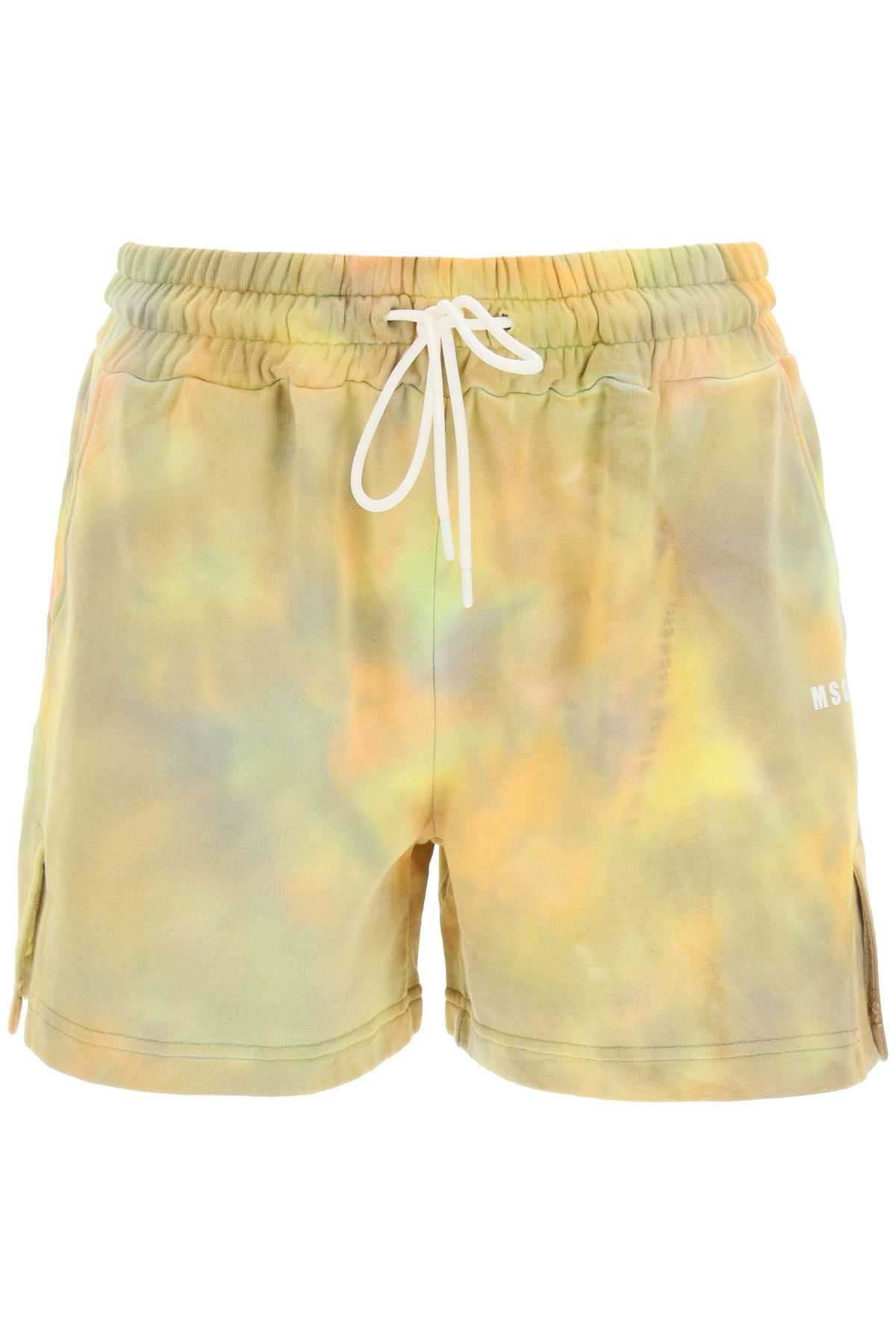 TIE-DYE SHORTS WITH MICRO LOGO - 1